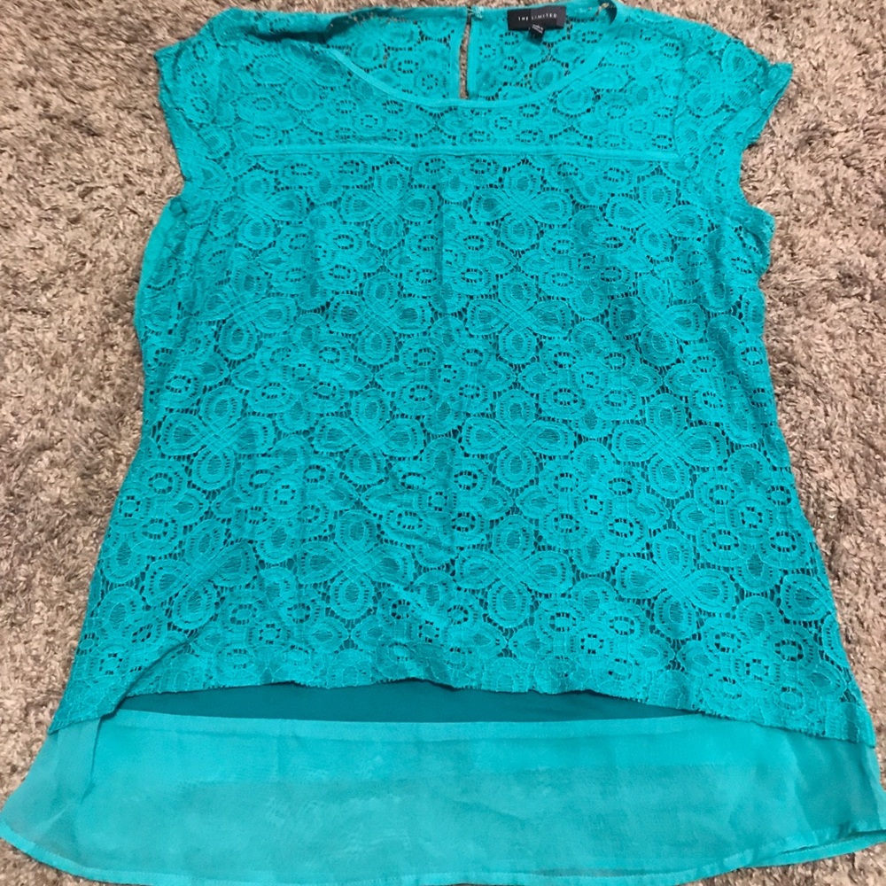 Lace short sleeve top